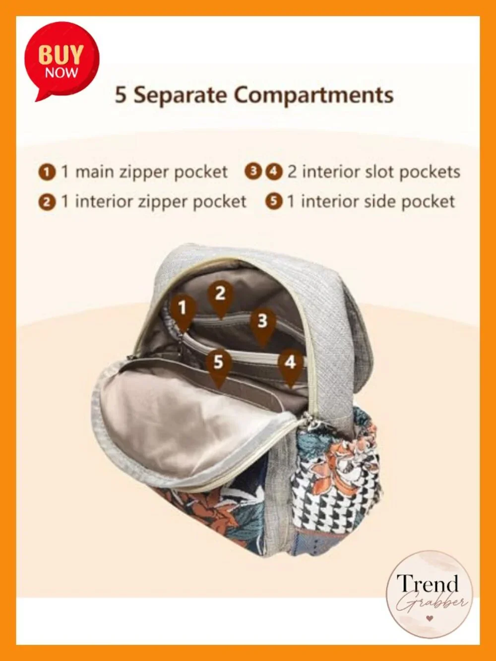 Cotton Linen Small Backpack Purse Women Fashion Daypack Convertible Chest Bag